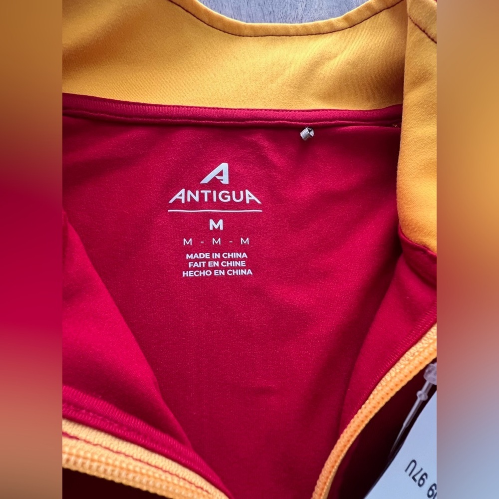 NWT NFL TEAM APPAREL Kansas City Chiefs Knit 1/4 Zip Pullover Jacket Size Medium - Picture 5 of 10